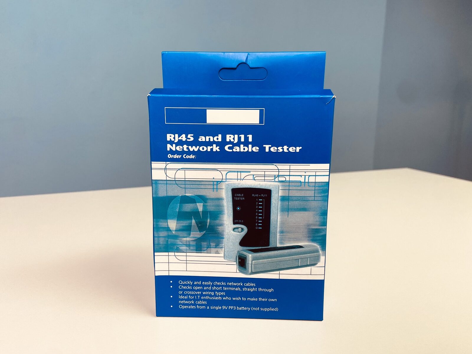 Tester okablowania sieciowego RJ45 i RJ11, nowy w pudełku