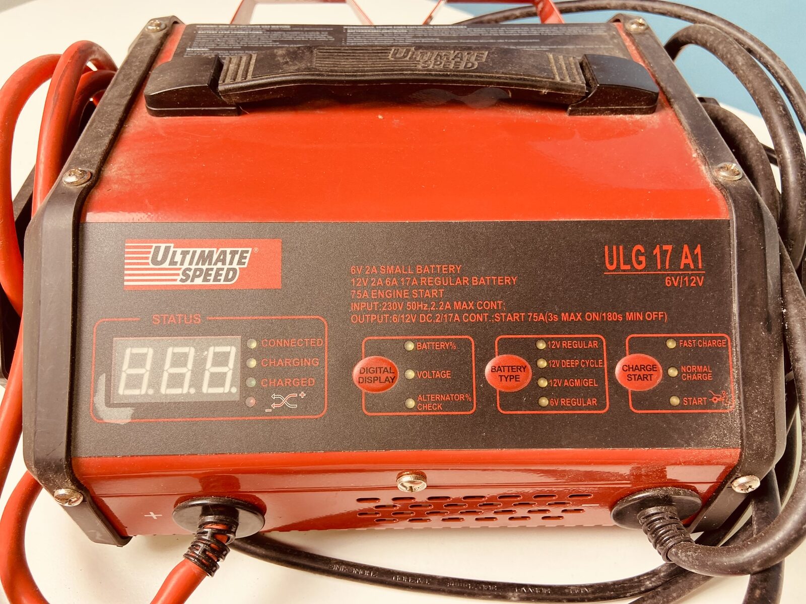 Prostownik Ultimate Speed ULG 17 A1, 6 V / 12 V